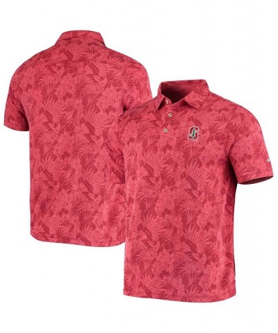 Men's Cardinal Stanford Cardinal Palmetto Palms Polo $38.40 Polo Shirts