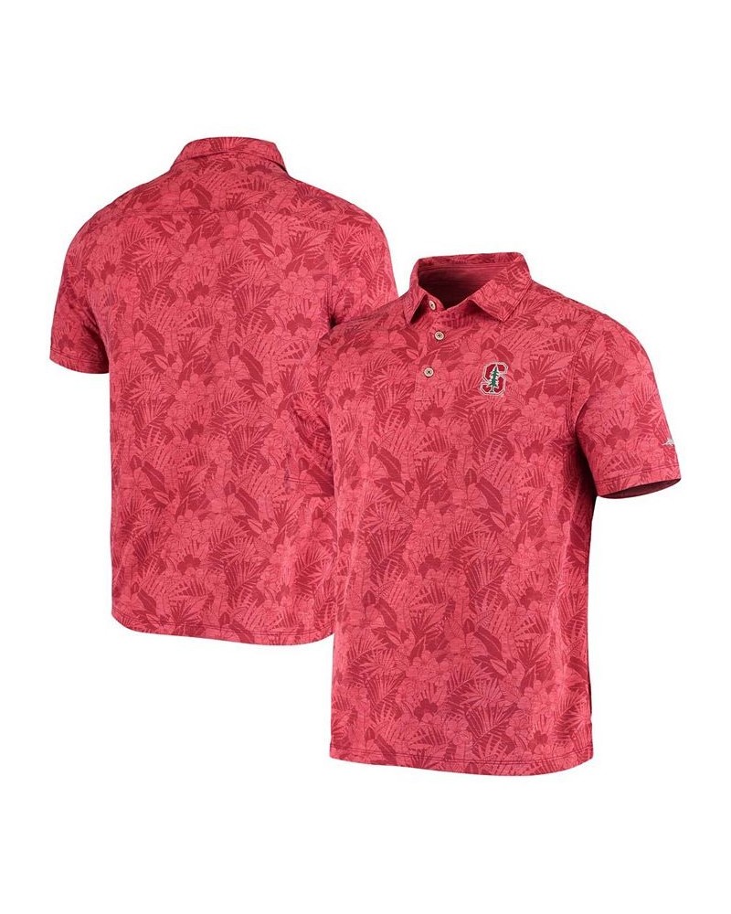 Men's Cardinal Stanford Cardinal Palmetto Palms Polo $38.40 Polo Shirts