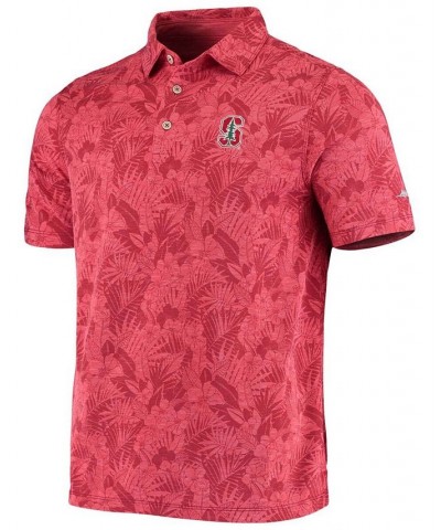 Men's Cardinal Stanford Cardinal Palmetto Palms Polo $38.40 Polo Shirts