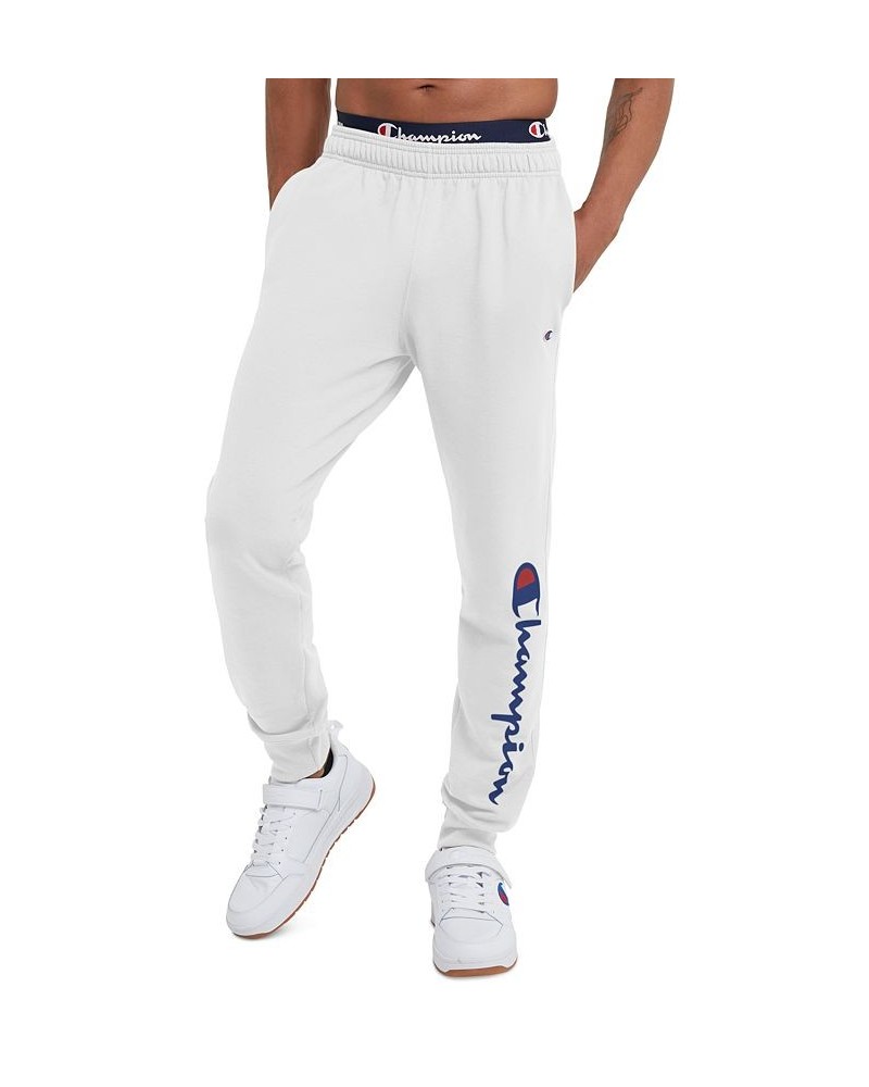 Men's Powerblend Fleece Jogger Pants White $19.95 Pants