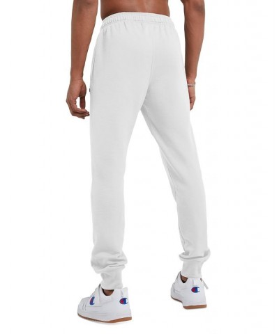 Men's Powerblend Fleece Jogger Pants White $19.95 Pants