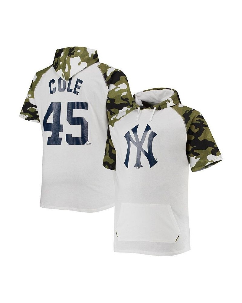 Men's Gerrit Cole White, Camo New York Yankees Big and Tall Raglan Hoodie T-shirt $15.04 T-Shirts