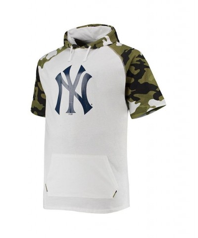 Men's Gerrit Cole White, Camo New York Yankees Big and Tall Raglan Hoodie T-shirt $15.04 T-Shirts