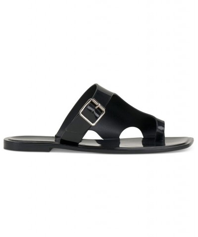 Jicarlie Slip-On Slide Jelly Sandals Black $35.88 Shoes