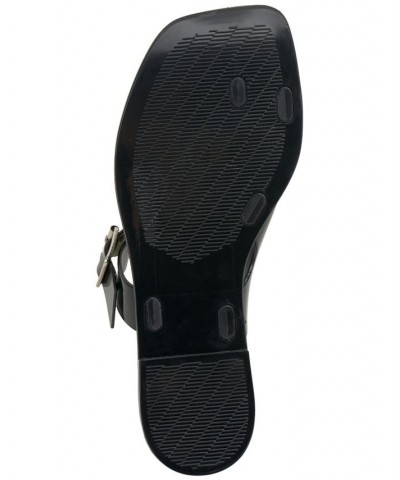 Jicarlie Slip-On Slide Jelly Sandals Black $35.88 Shoes