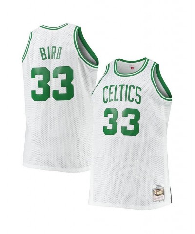 Men's Larry Bird White Boston Celtics Big and Tall 1985-86 Hardwood Classics Swingman Jersey $48.00 Jersey