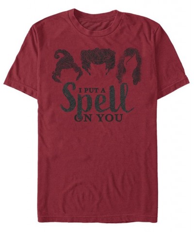 Men's Hocus Pocus Hair Sill Spell Short Sleeve T-shirt Red $16.80 T-Shirts