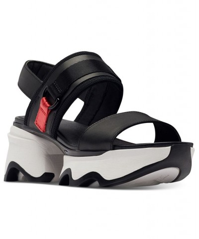 Kinetic Impact Slip-On Slingback Wedge Sandals Black $52.70 Shoes