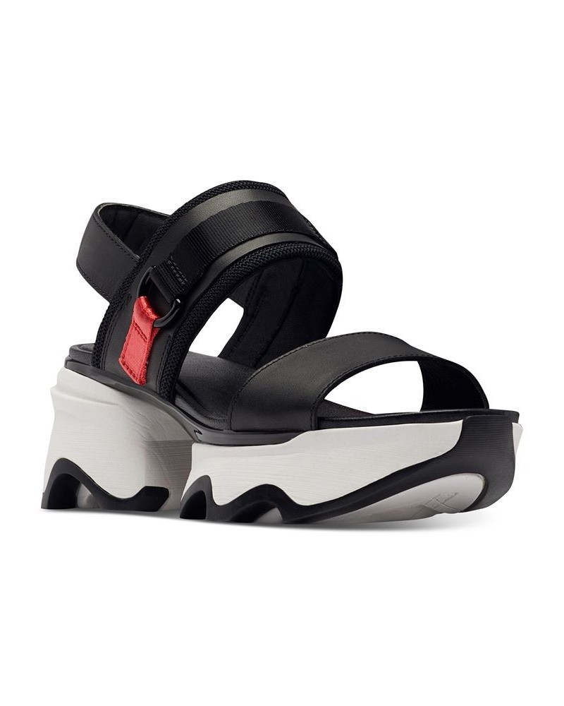 Kinetic Impact Slip-On Slingback Wedge Sandals Black $52.70 Shoes