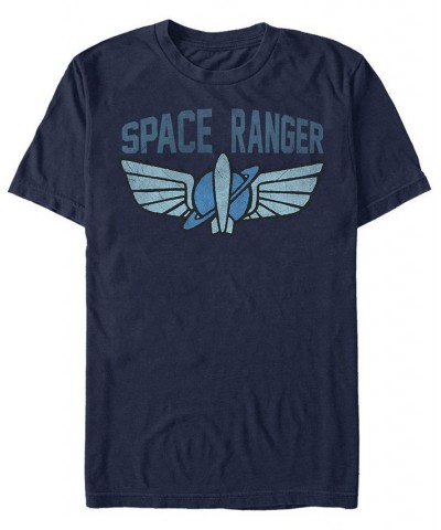 Disney Men's Toy Story Space Ranger Star Command Logo, Short Sleeve T-Shirt Blue $19.94 T-Shirts