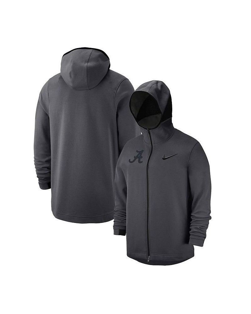 Men's Anthracite Alabama Crimson Tide Tonal Showtime Full-Zip Hoodie $58.50 Sweatshirt