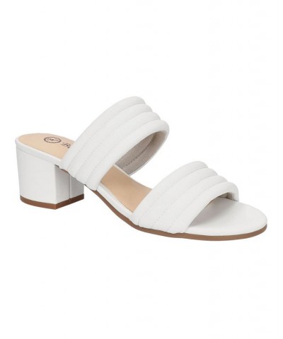 Women's Georgette Heeled Sandals White $40.00 Shoes