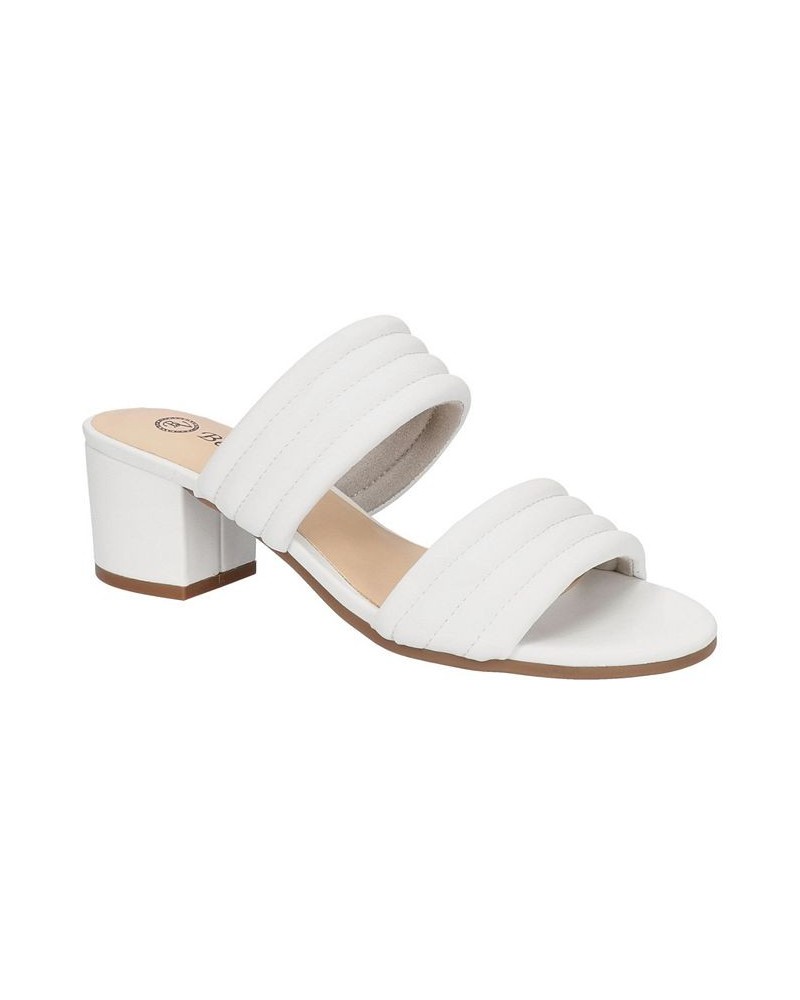 Women's Georgette Heeled Sandals White $40.00 Shoes