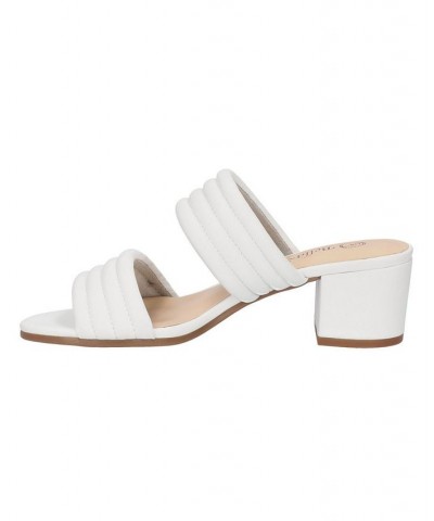 Women's Georgette Heeled Sandals White $40.00 Shoes