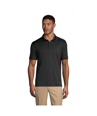 School Uniform Men's Short Sleeve Rapid Dry Polo Shirt Black $31.29 Polo Shirts