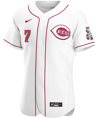 Men's Eugenio Suarez White Cincinnati Reds Home Authentic Player Jersey $105.60 Jersey