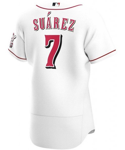 Men's Eugenio Suarez White Cincinnati Reds Home Authentic Player Jersey $105.60 Jersey