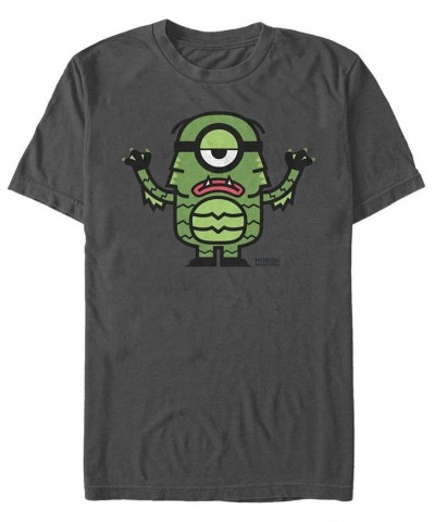 Despicable Me Men's Minions Lagoon Creature Halloween Costume Short Sleeve T-Shirt Gray $20.29 T-Shirts