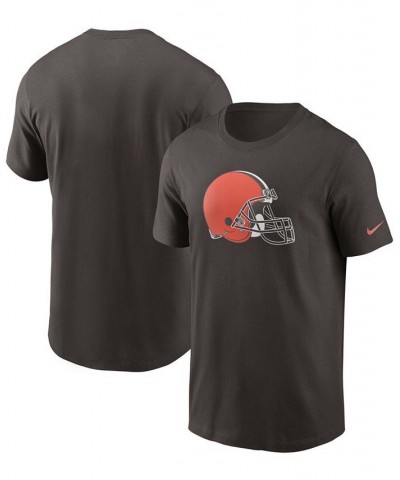 Men's Brown Cleveland Browns Primary Logo T-shirt $24.29 T-Shirts