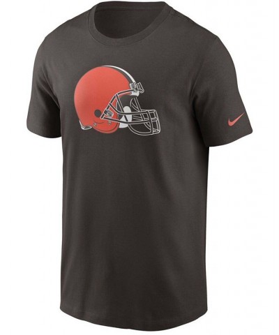 Men's Brown Cleveland Browns Primary Logo T-shirt $24.29 T-Shirts