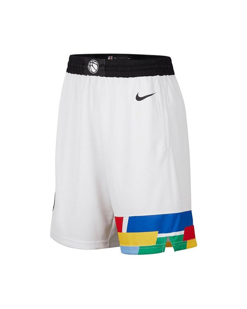 Men's White Minnesota Timberwolves 2022/23 City Edition Swingman Shorts $43.00 Shorts