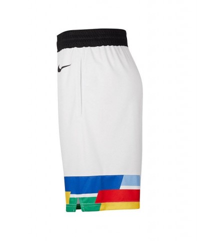 Men's White Minnesota Timberwolves 2022/23 City Edition Swingman Shorts $43.00 Shorts