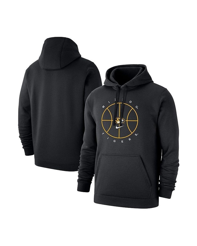 Men's Black Missouri Tigers Basketball Icon Club Fleece Pullover Hoodie $39.10 Sweatshirt