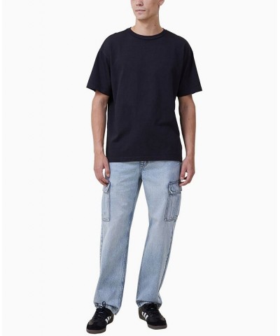 Men's Baggy Straight Jeans Blue $30.10 Jeans