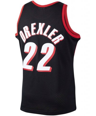 Men's Clyde Drexler Black Portland Trail Blazers 1991-92 Hardwood Classics Swingman Jersey $59.45 Jersey