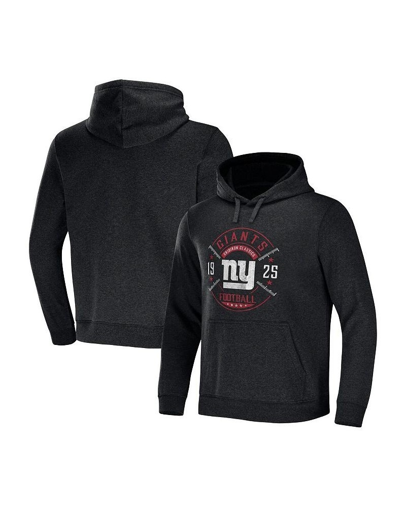 Men's NFL x Darius Rucker Collection by Heather Charcoal New York Giants Radar Pullover Hoodie $37.95 Sweatshirt