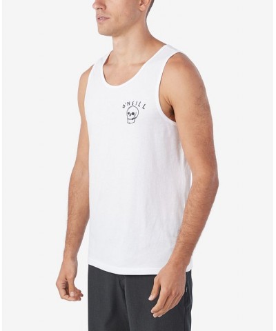 Men's Beach Fossil Graphic Tank Top White $16.80 T-Shirts