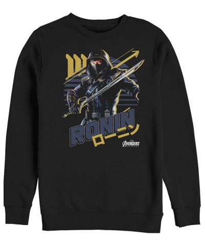 Marvel Men's Avengers Endgame Ronin Striped Sunset, Crewneck Fleece Black $31.34 Sweatshirt