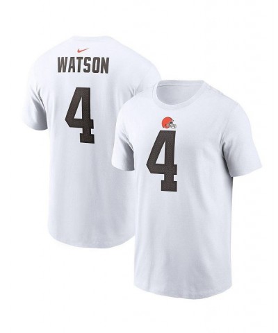 Men's Deshaun Watson White Cleveland Browns Player Name & Number T-shirt $28.49 T-Shirts