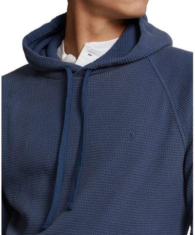 Men's Waffle-Knit Hoodie Blue $36.32 Sweatshirt