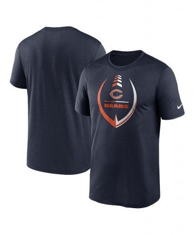 Men's Navy Chicago Bears Icon Legend Performance T-shirt $23.59 T-Shirts