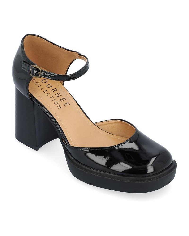 Women's Sophilynn Platform Heels Black $41.00 Shoes