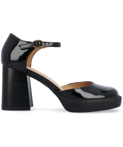 Women's Sophilynn Platform Heels Black $41.00 Shoes