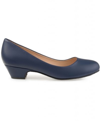 Women's Comfort Saar Low Heels Navy $35.20 Shoes